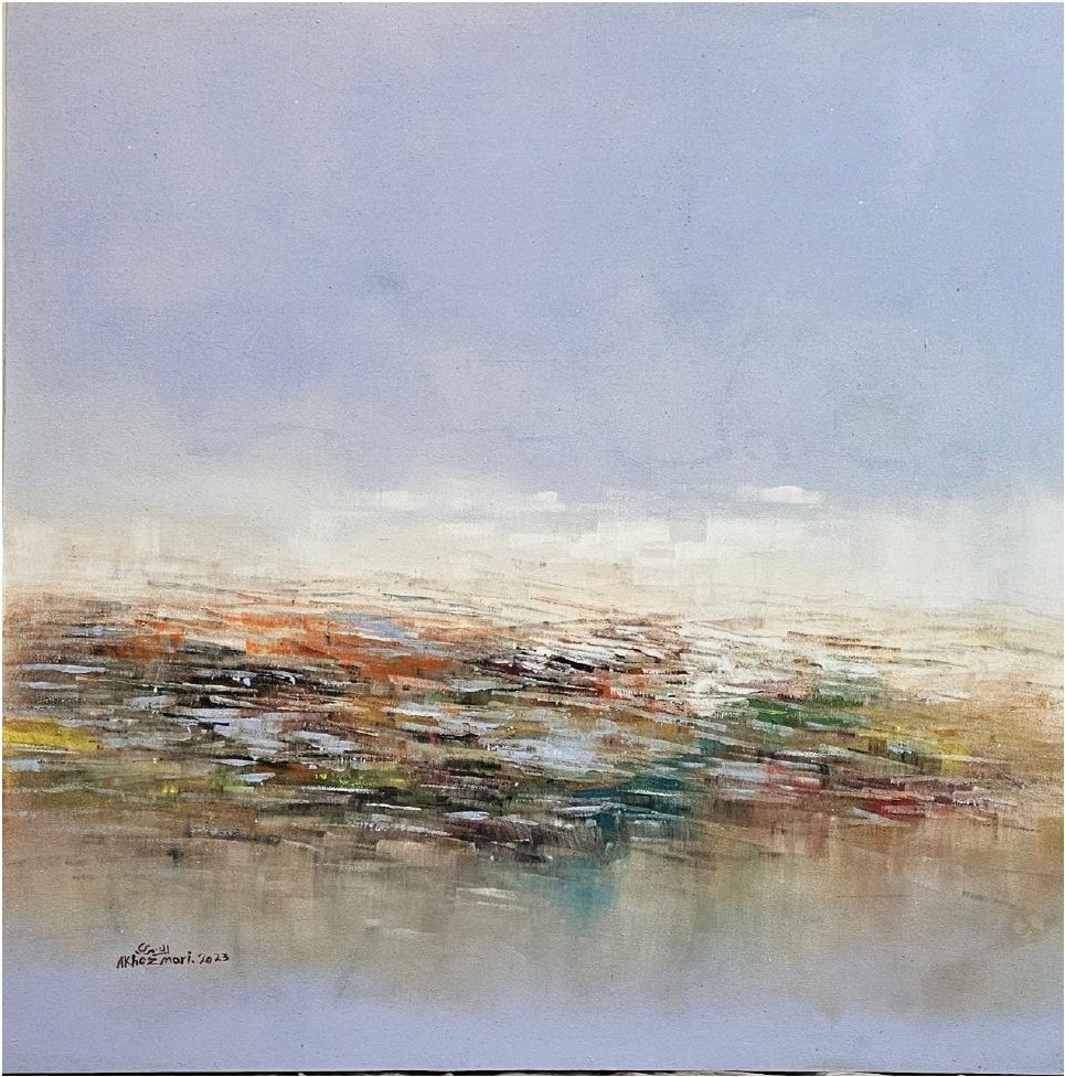 Ahmed Al Khazmari - Dawn's Serenity - Abstract Art