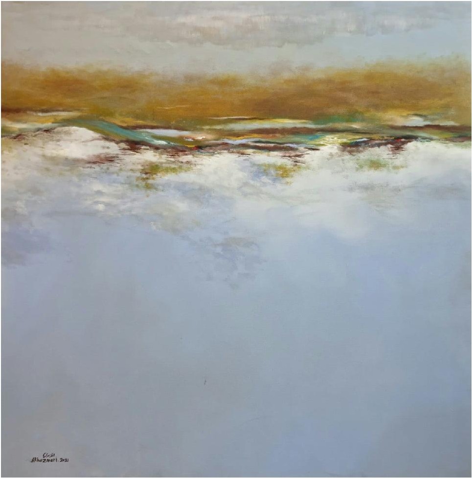Ahmed Al Khazmari - Tranquil Horizons - Abstract Art