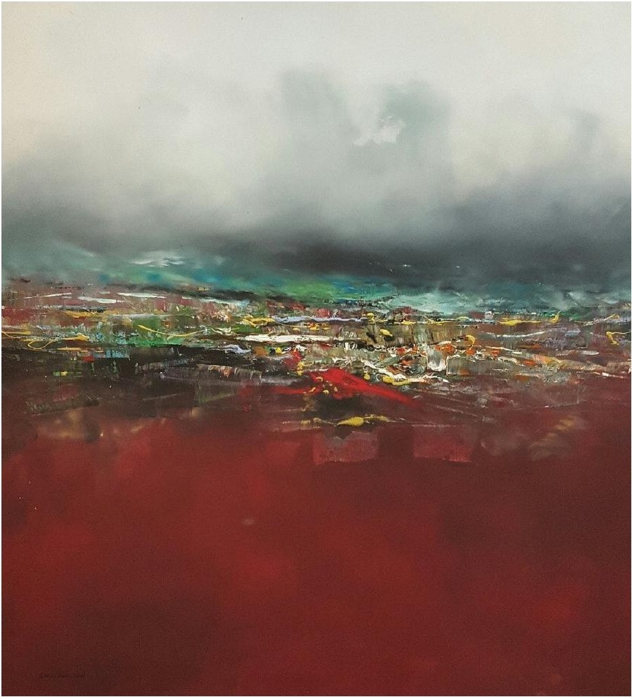 Ahmed Al Khazmari - Emerging from the Depths - Abstract Art