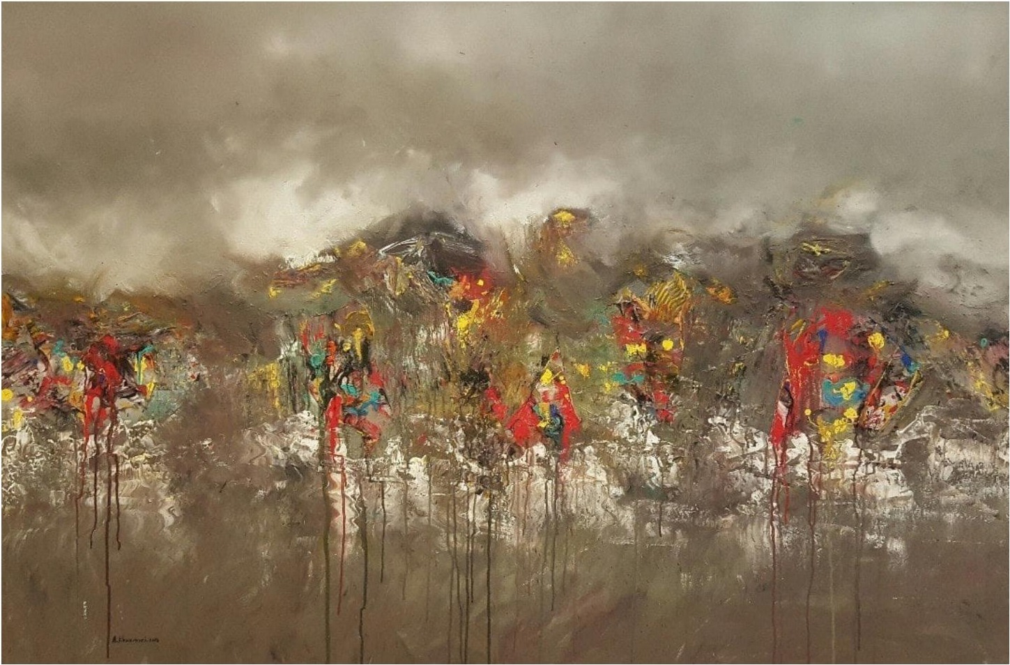 Ahmed Al Khazmari - Storm of Life - Abstract Art