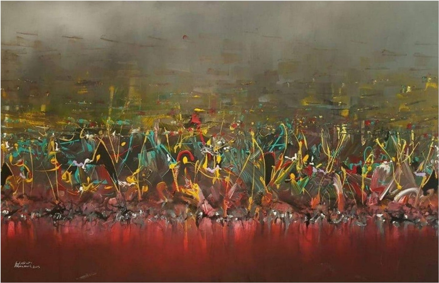 Ahmed Al Khazmari - Rhythmic Vibrance - Abstract Art