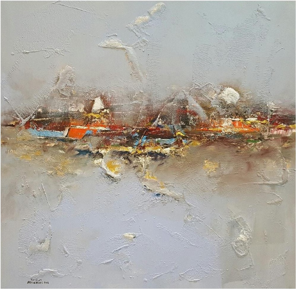 Ahmed Al Khazmari - Whispers of Serenity - Abstract Art