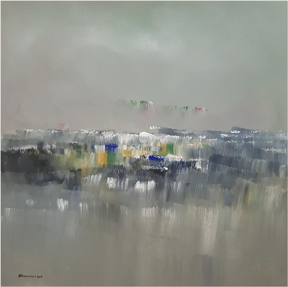 Ahmed Al Khazmari - Harmony in Haze - Abstract Art