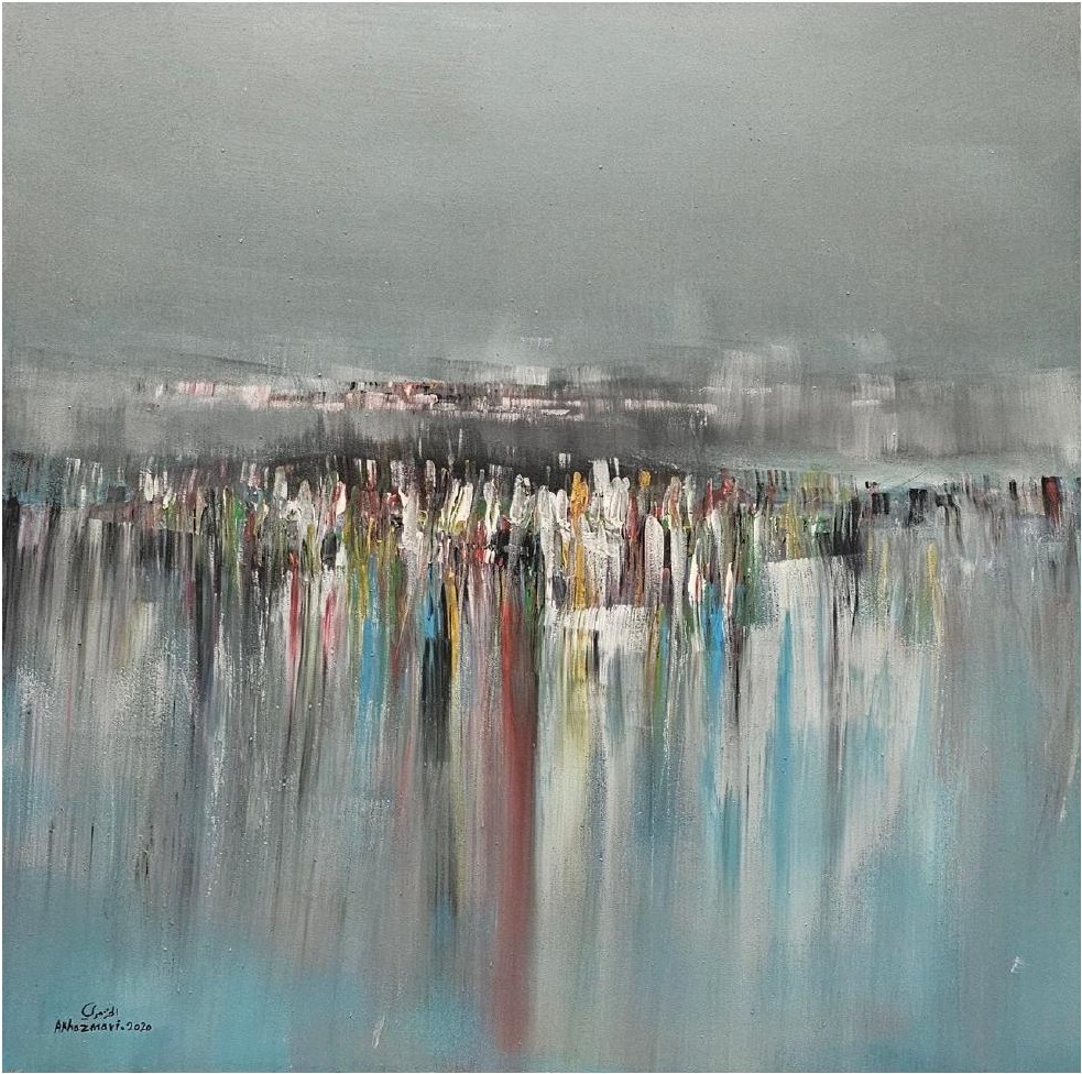 Ahmed Al Khazmari - Echoes of Souls - Abstract Art