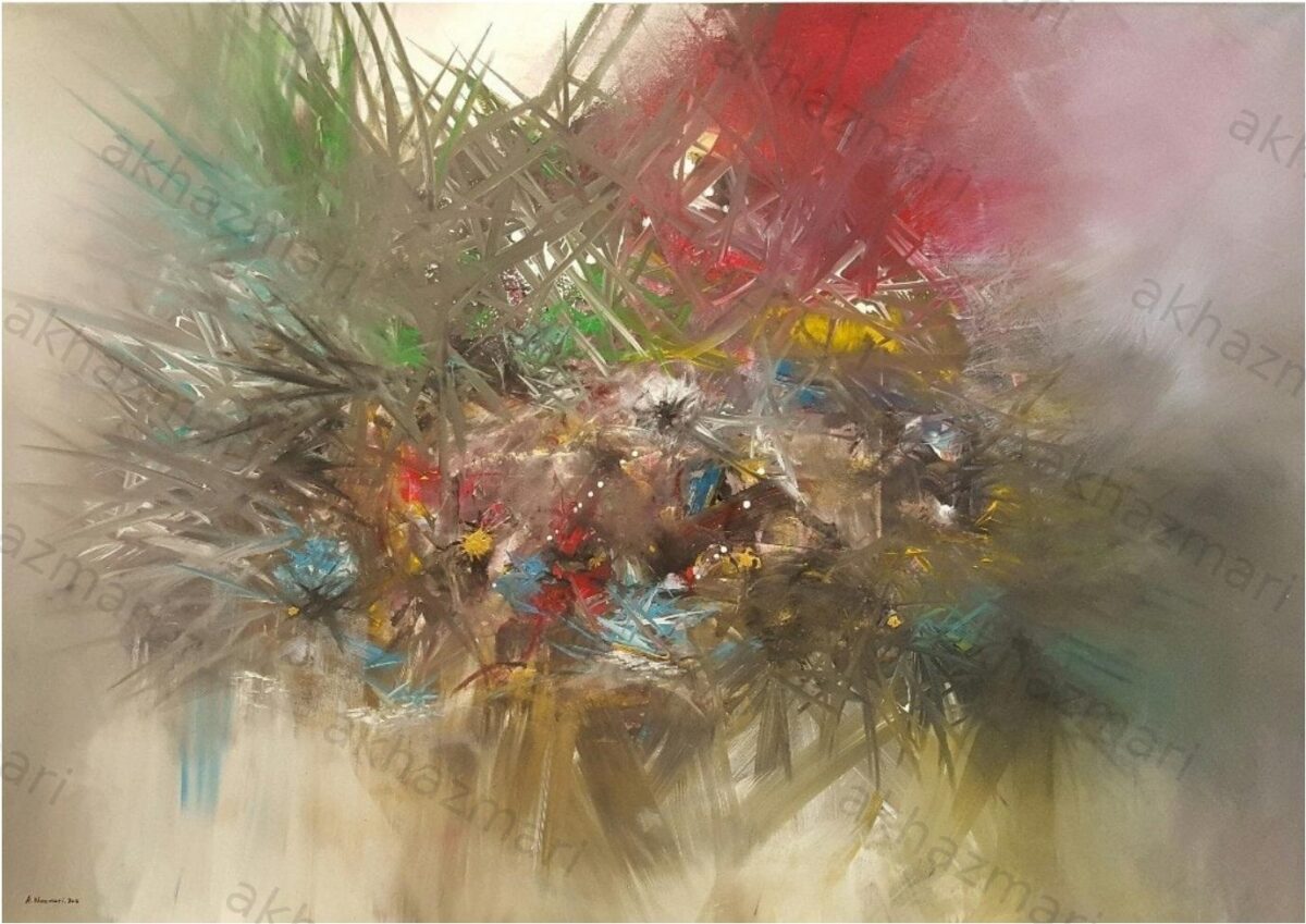 Ahmed Al Khazmari - Whispers of the Oasis - Abstract Art