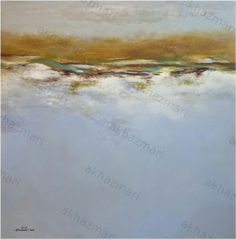 Ahmed Al Khazmari - Tranquil Horizons - Abstract Art