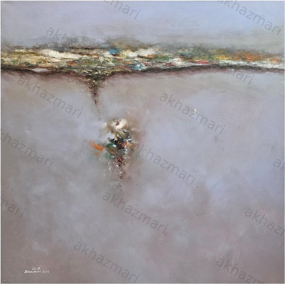 Ahmed Al Khazmari - Serene Reflections - Abstract Art