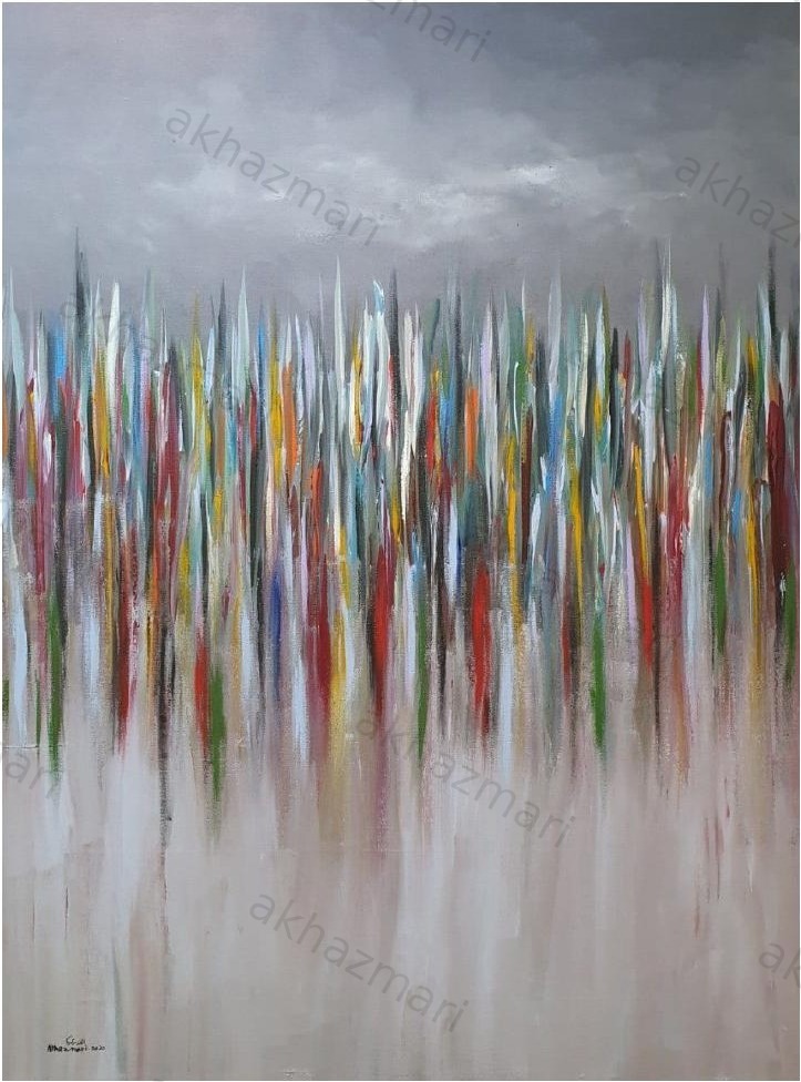 Ahmed Al Khazmari - Vibrancy Ascending - Abstract Art