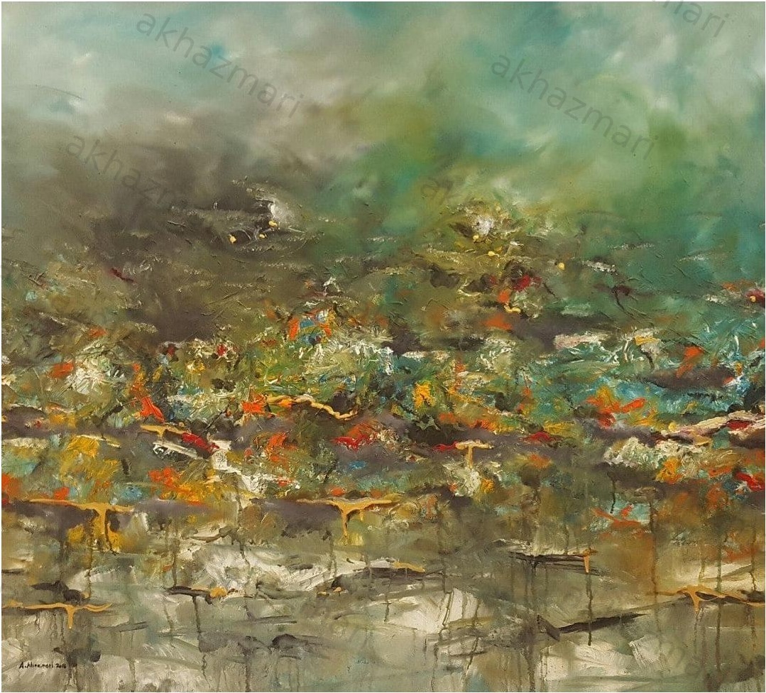 Ahmed Al Khazmari - Tapestry of Life - Abstract Art