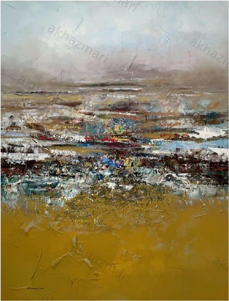 Ahmed Al Khazmari - Harvest's End - Abstract Art