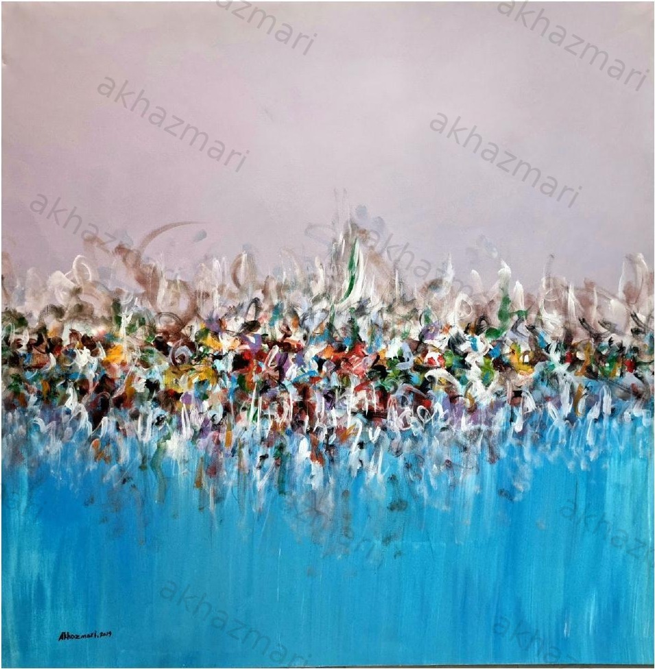 Ahmed Al Khazmari - Whispers of the Sea - Abstract Art