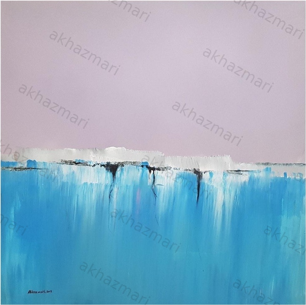 Ahmed Al Khazmari - Serene Depths - Abstract Art