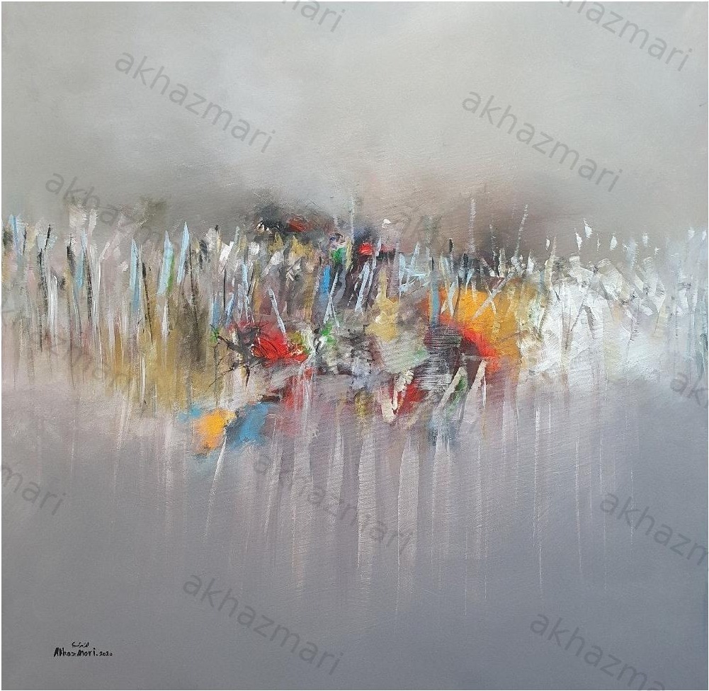 Ahmed Al Khazmari - Reflections of Serenity - Abstract Art
