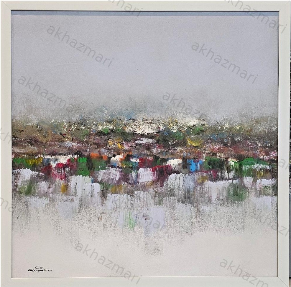 Ahmed Al Khazmari - Morning Dew on the Moo - Abstract Art