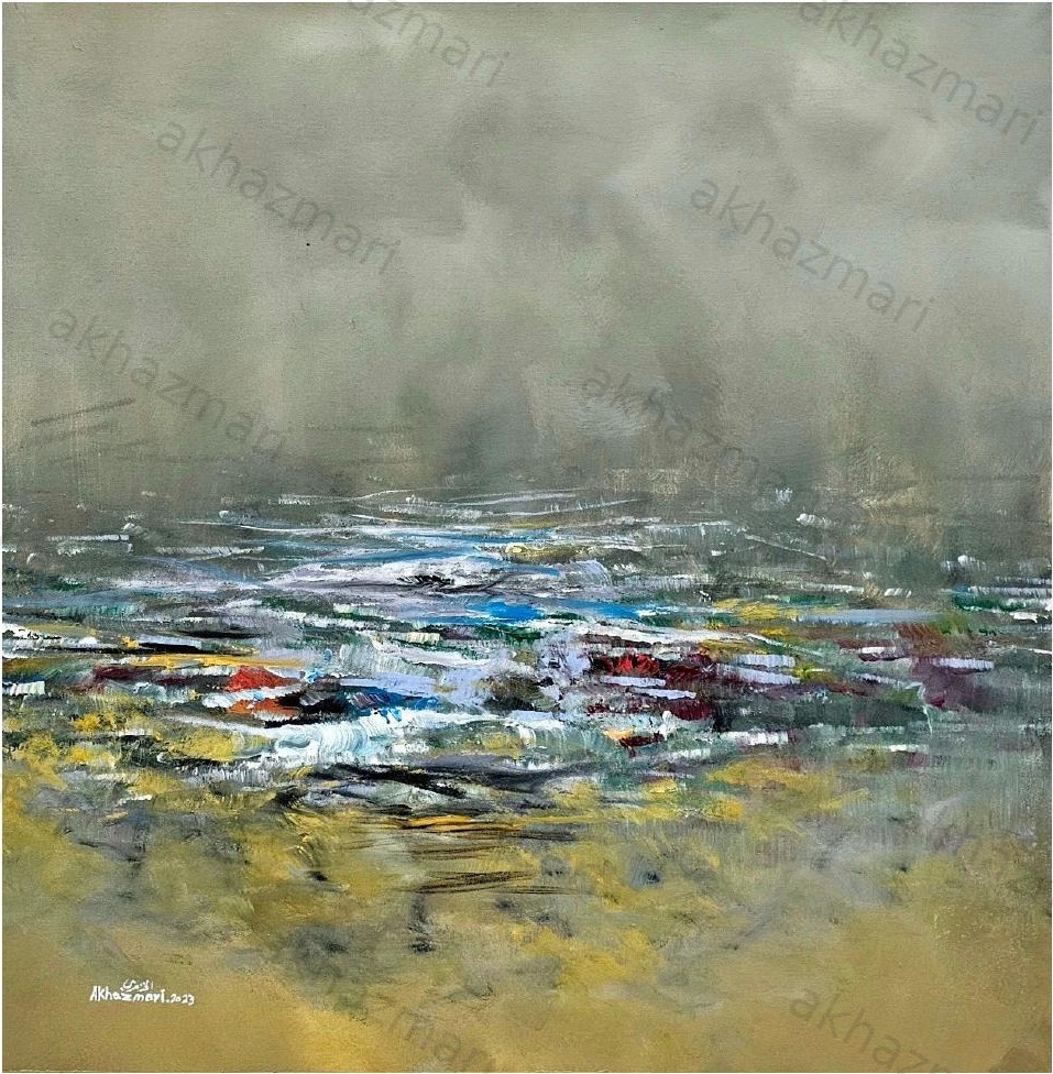 Ahmed Al Khazmari - Dawning Hues - Abstract Art