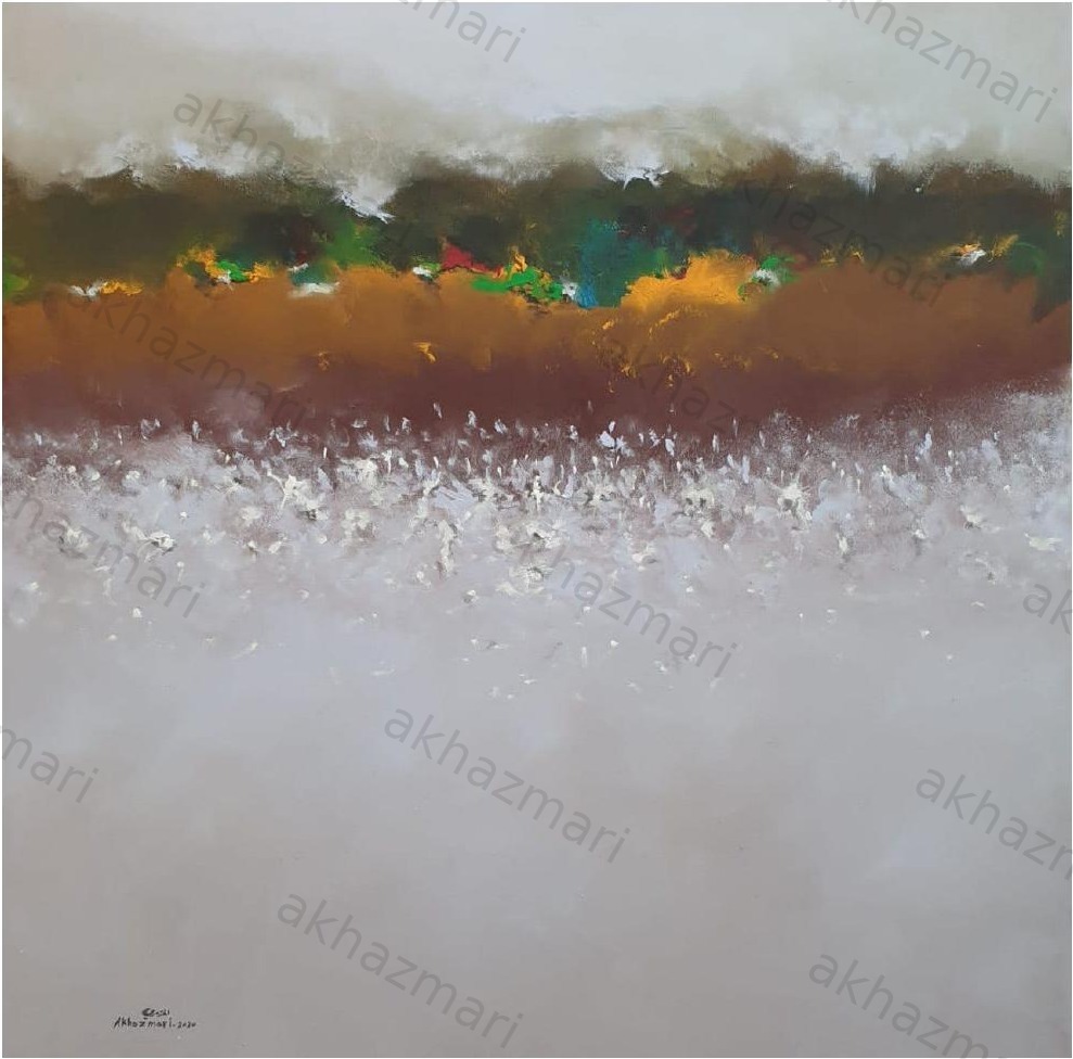 Ahmed Al Khazmari - Dawn's Embrace - Abstract Art