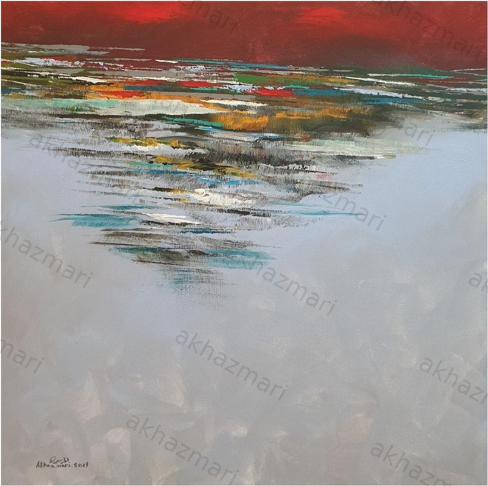 Ahmed Al Khazmari - Whispers of the Tide - Abstract Art