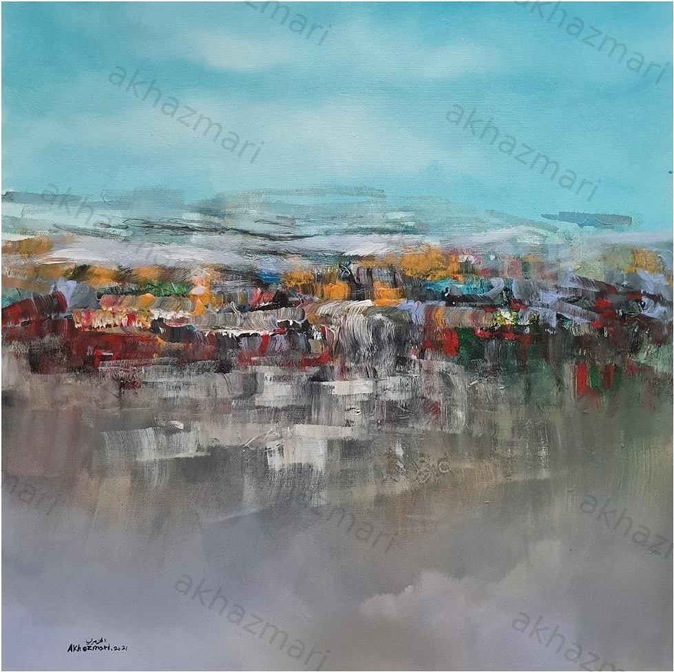 Ahmed Al Khazmari - Quietude of Dusk and Dawn - Abstract Art