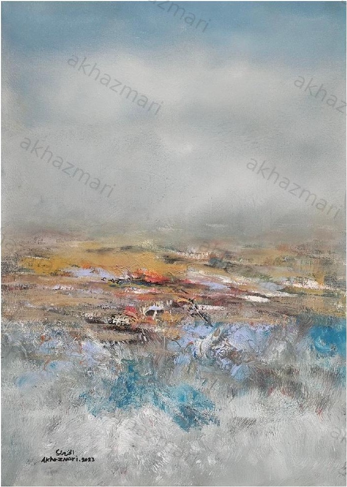 Ahmed Al Khazmari - Whispers of the Past - Abstract Art