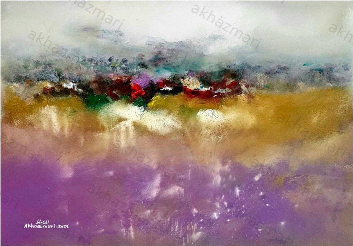 Ahmed Al Khazmari - The Gathering - Abstract Art