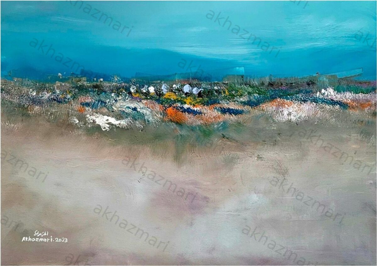 Ahmed Al Khazmari - Distant Shores - Abstract Art
