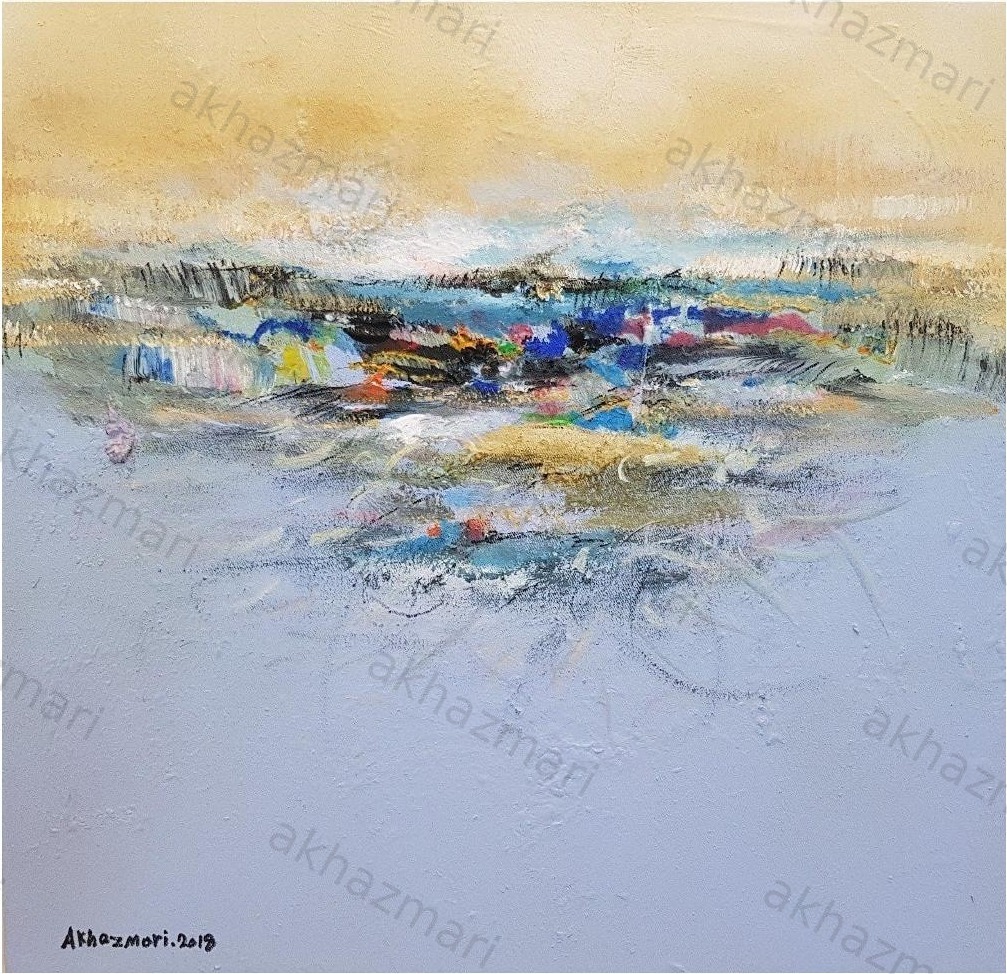 Ahmed Al Khazmari - Whispers of Dawn - Abstract Art