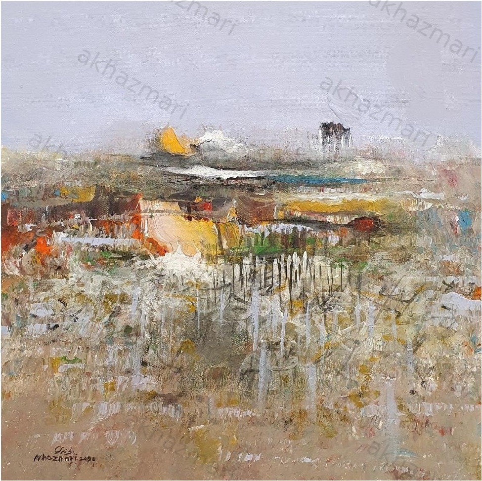 Ahmed Al Khazmari - Rustic Tapestry - Abstract Art