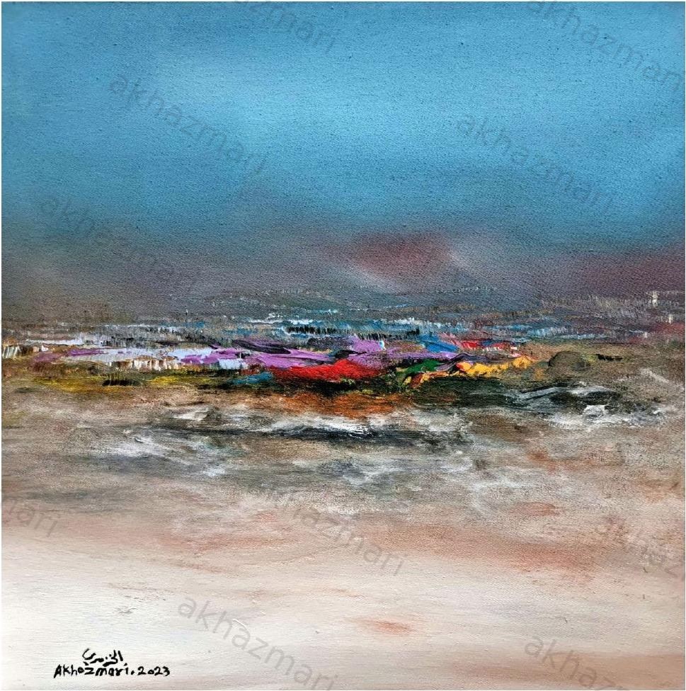 Ahmed Al Khazmari - Whisper of Dawn - Abstract Art